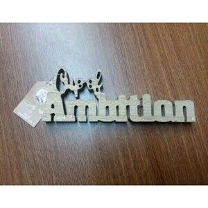 Dolly Parton Cup of Ambition Wood Letter Sign Butterfly Signature Dollar General